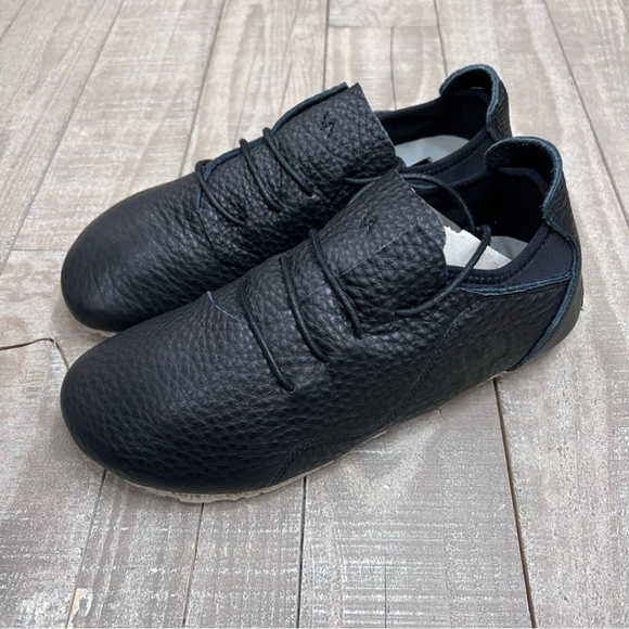 OTZ SUPERSLICK UNISEX BLACK LEATHER LACE-UP SHOES EUR 44 MEN 11 WOMEN 14  #3010 - Picture 5 of 10